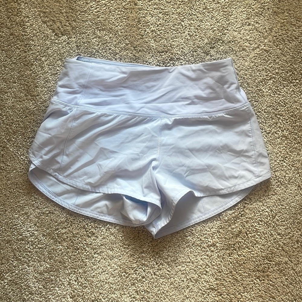 Lululemon Speed Up Shorts Pastel Blue